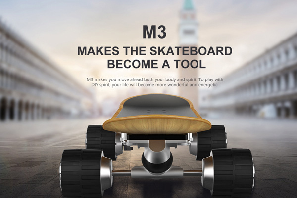 Besides, the automatic steering-sensor system also helps to regulate the skateboard for better working conditions.