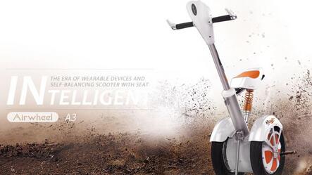 Unlike others, Airwheel A3 welcomes a sitting-posture riding era.